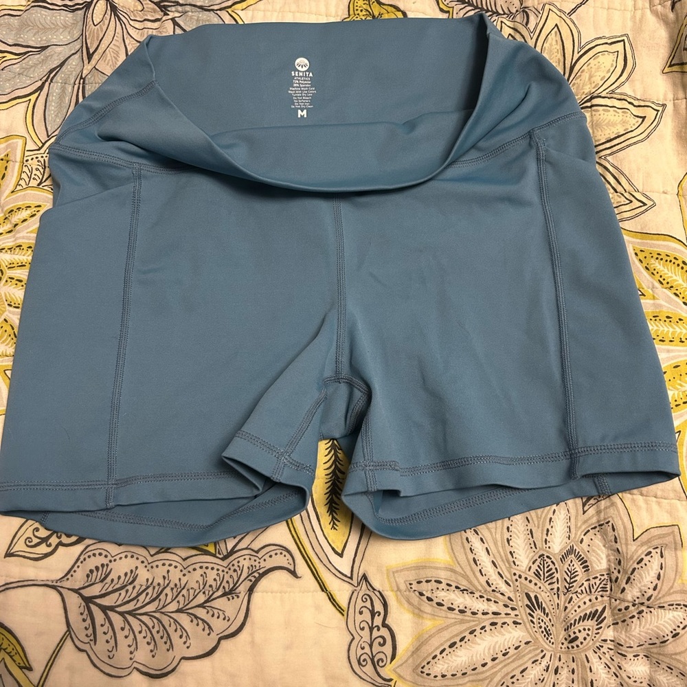 Senita Athletics Teal Athletic Shorts